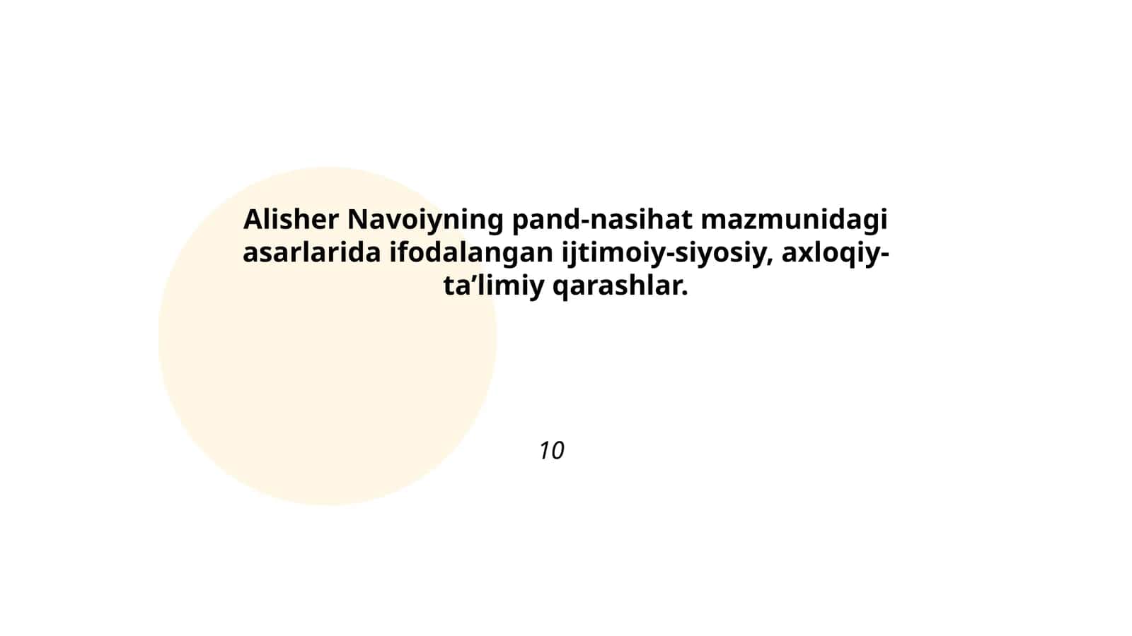 Alisher Navoiyning pand-nasihat mazmunidagi asarlar