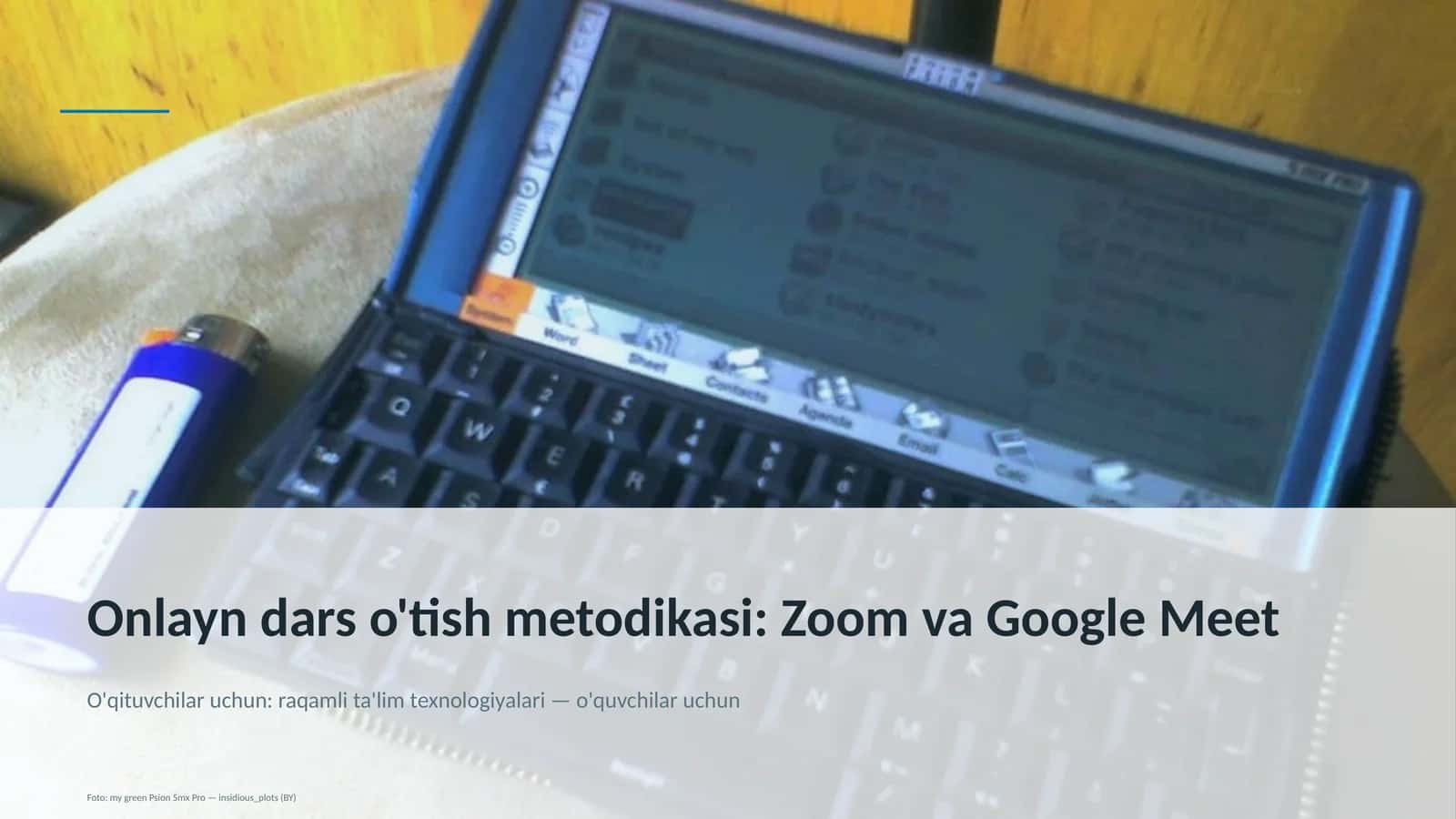 Onlayn dars o'tish metodikasi: Zoom va Google Meet