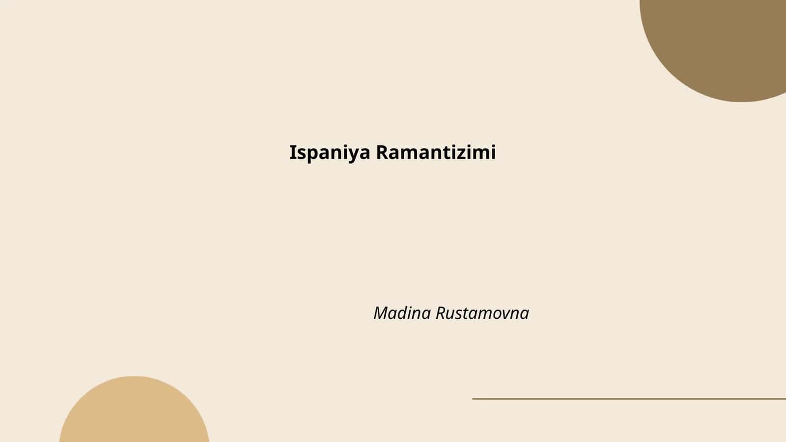Ispaniya Ramantizimi