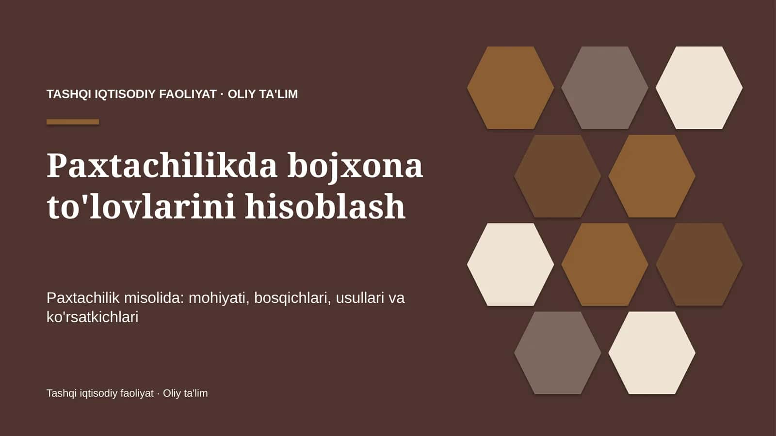 paxtachilikda bojxona to'lovlarini hisoblash 5923