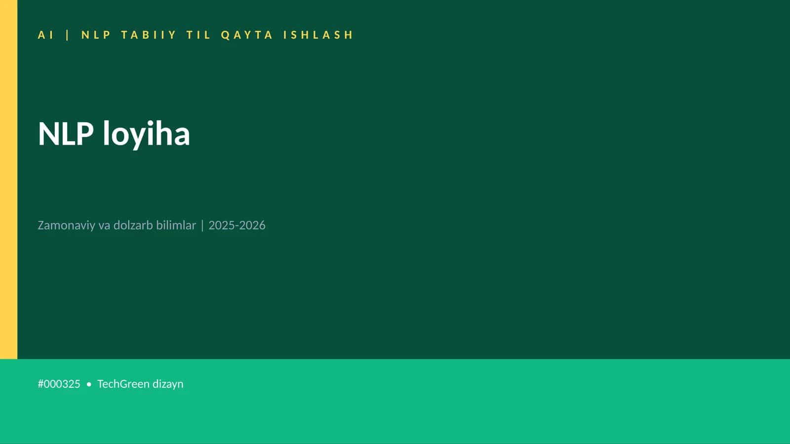 NLP loyiha