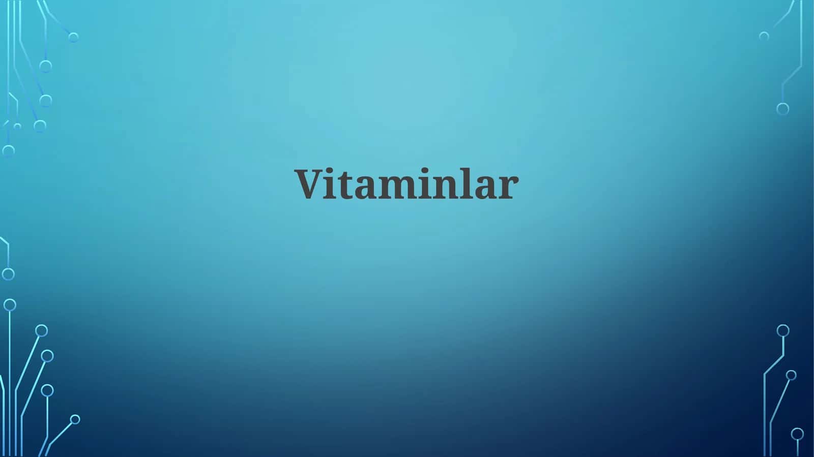 Vitaminlar
