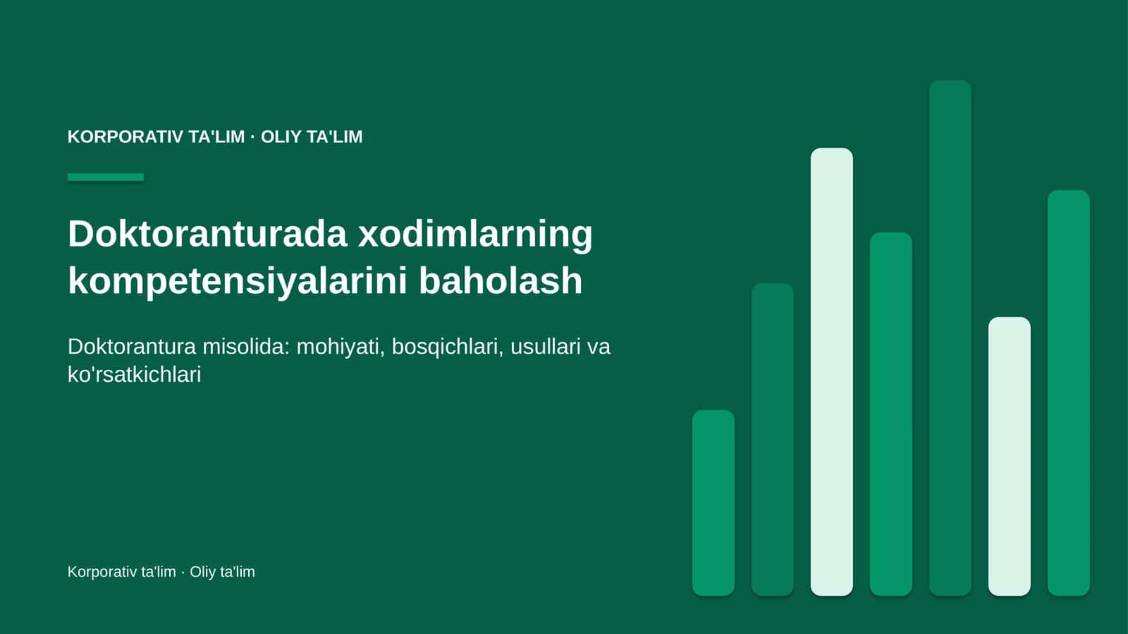 Xodimlar kompetensiyalarini baholash: mohiyati
