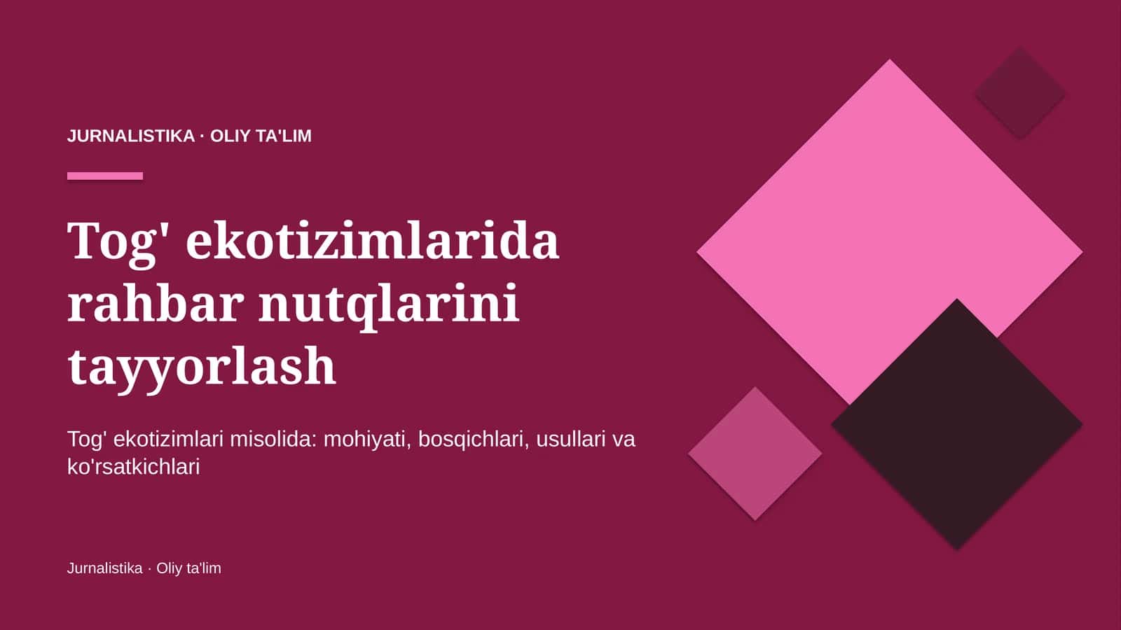 tog' ekotizimlarida rahbar nutqlarini tayyorlash 9246