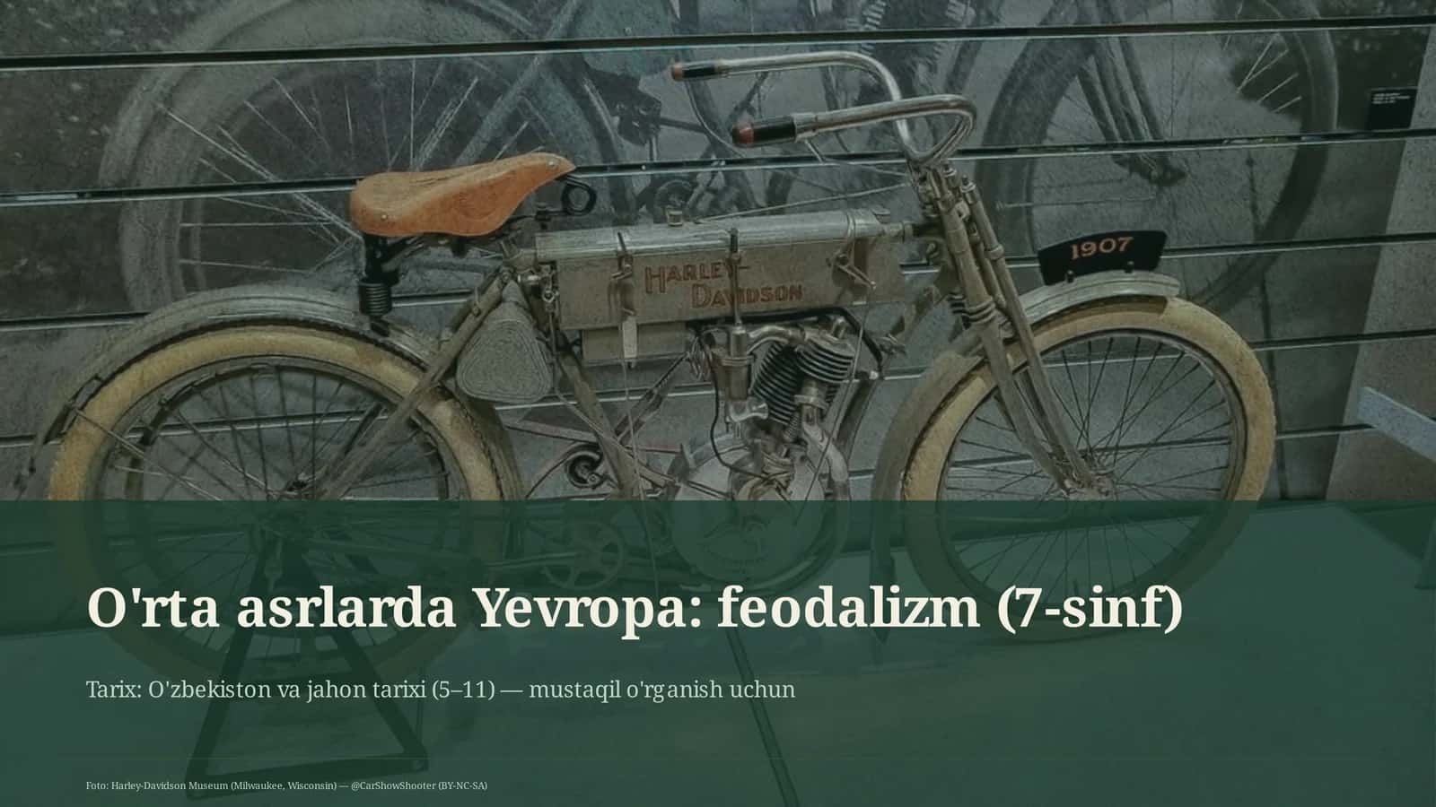 O'rta asrlarda Yevropa: feodalizm (7-sinf)