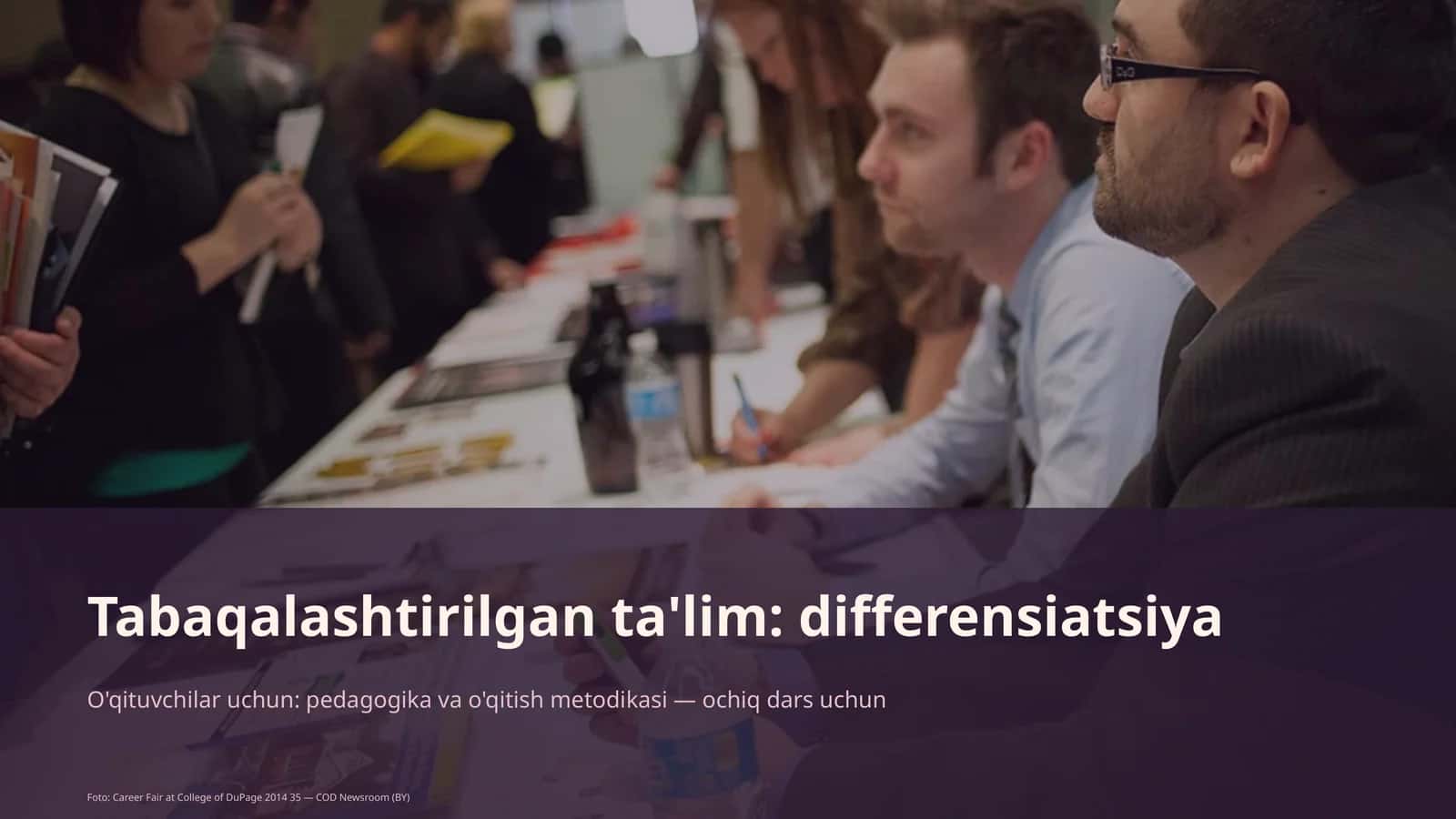 Tabaqalashtirilgan ta'lim: differensiatsiya