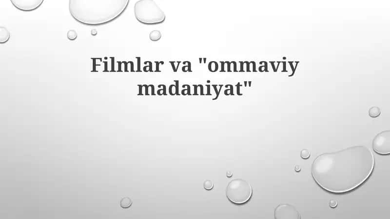 Kino va Ommaviy Madaniyat: Ta'rif va Tarix
