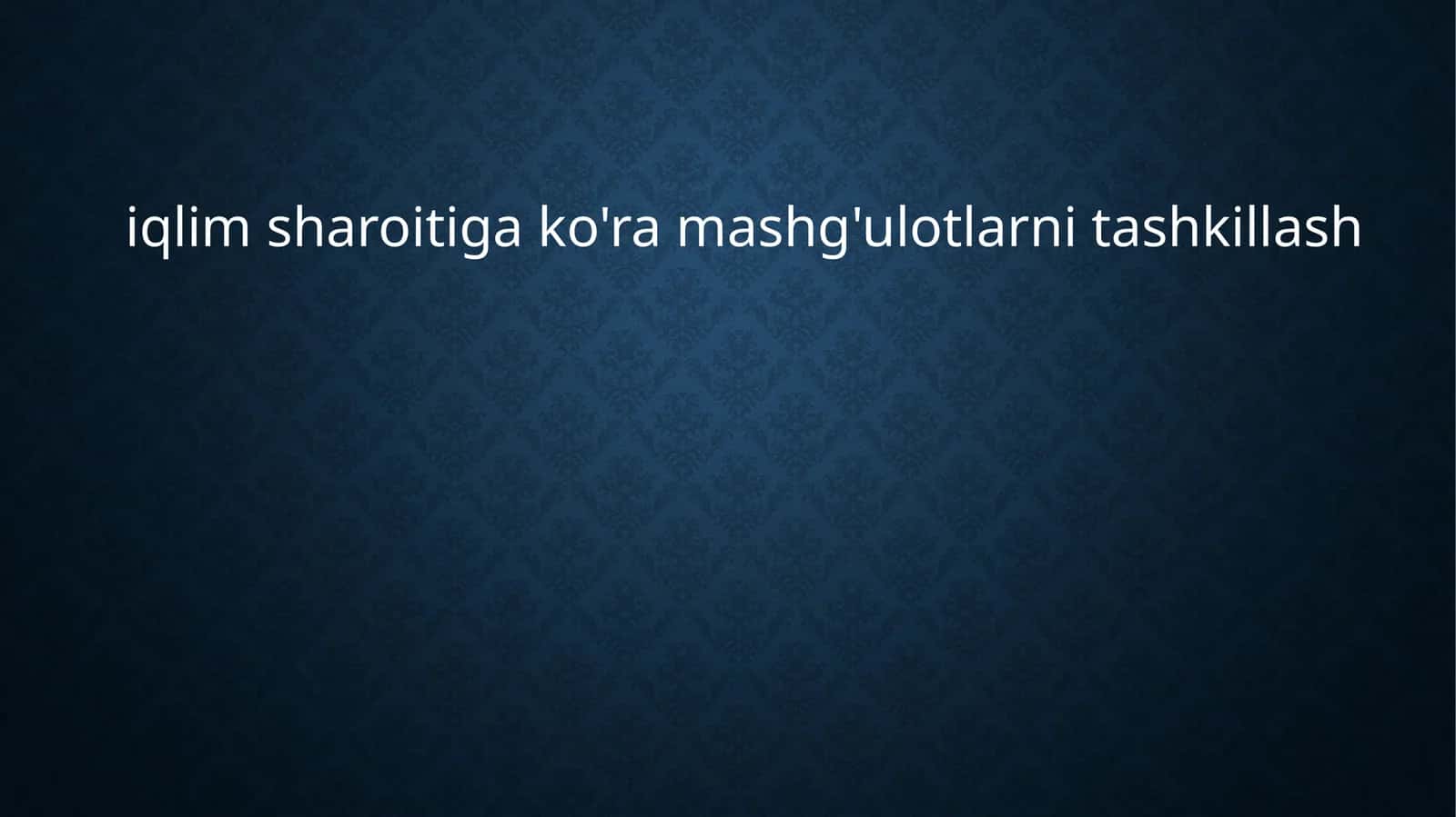 Maktabgacha yoshdagi bolalar jismoniy tarbiya nazariyasi