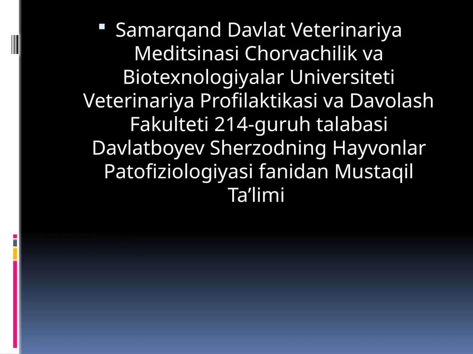 Stress va adaptatsion sindrom