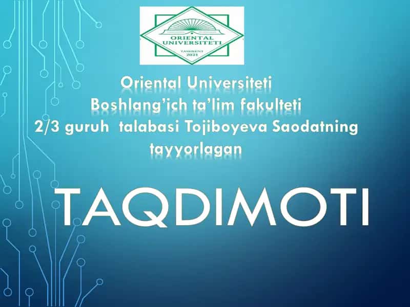 Masofaviy ta’lim