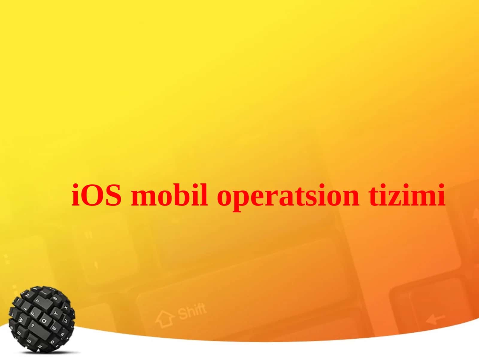 iOS operatsion tizimi
