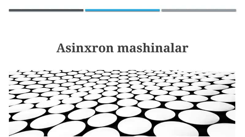 Asinxron mashinalar