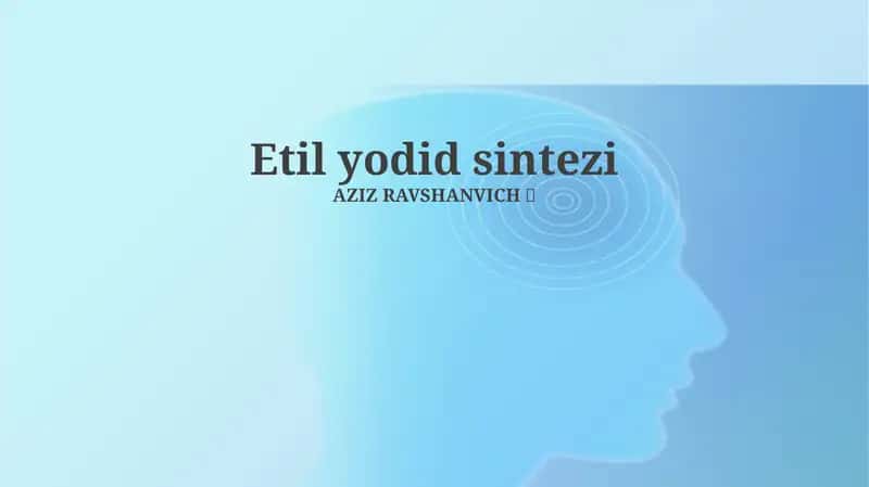 Etil iodid sintezi