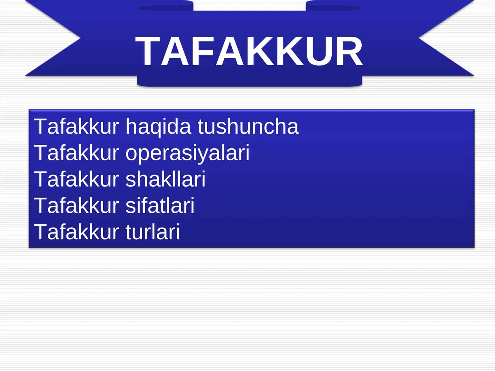 TAFAKKUR