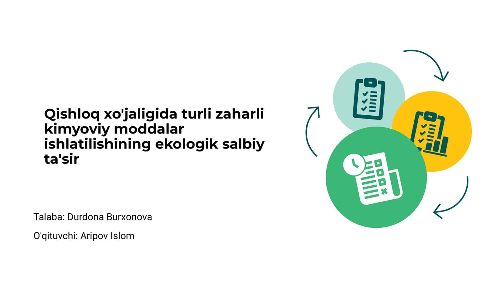 Qishloq xo'jaligidagi zaharli kimyoviy moddalar