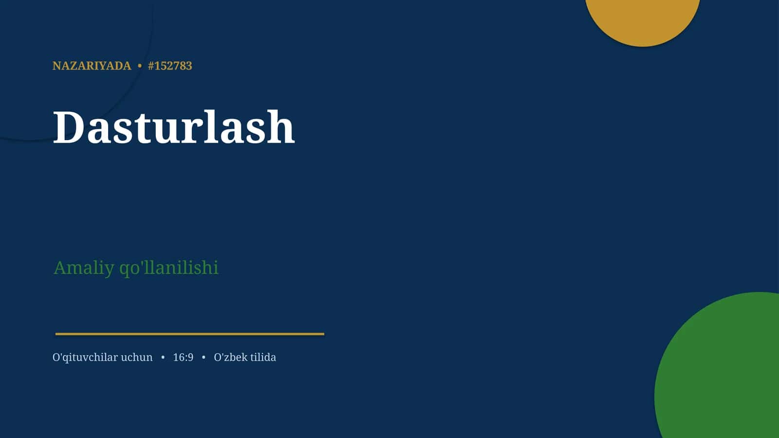 Dasturlash Nazariyasi