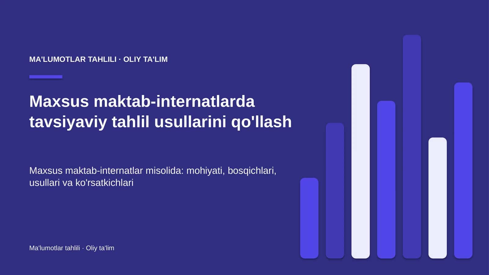 maxsus maktab internatlarda tavsiyaviy tahlil usullarini qo'llash 5375