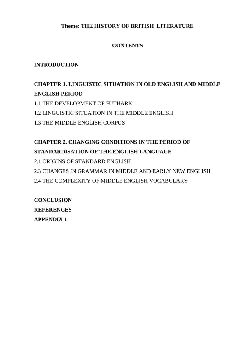 THE HISTORY OF BRITISH LITERATURE