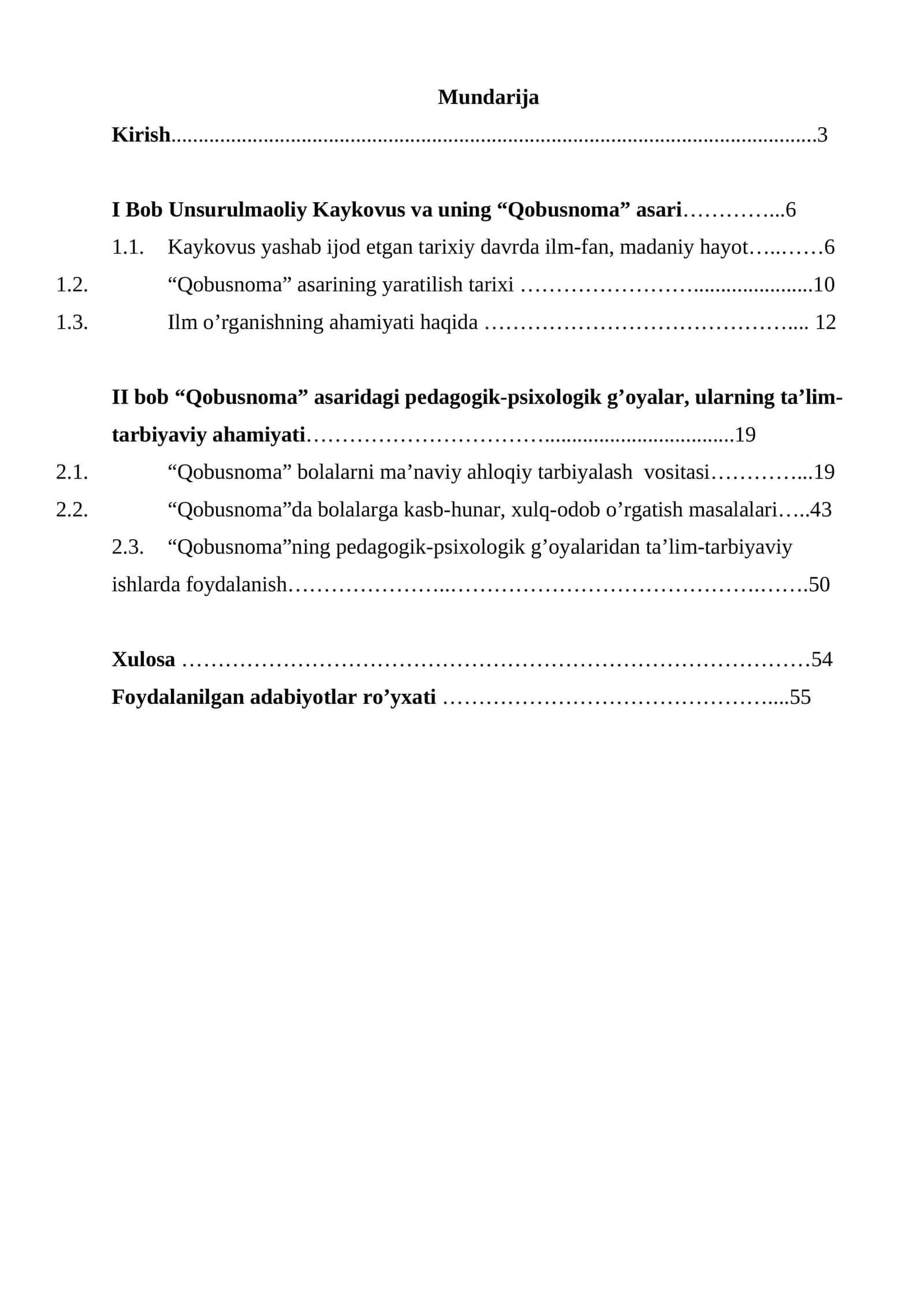 “Qobusnoma” asaridagi pedagogik-psixologik g’oyalar, ularning ta’lim-tarbiyaviy ahamiyati