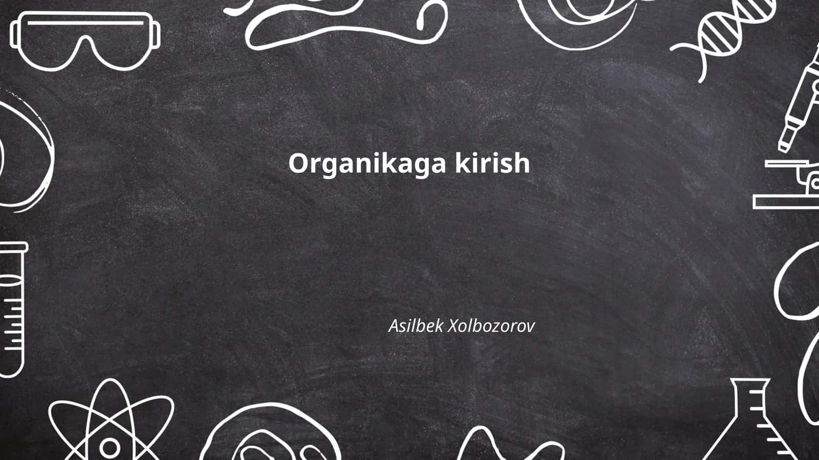 Organik kimyo tamoyillari