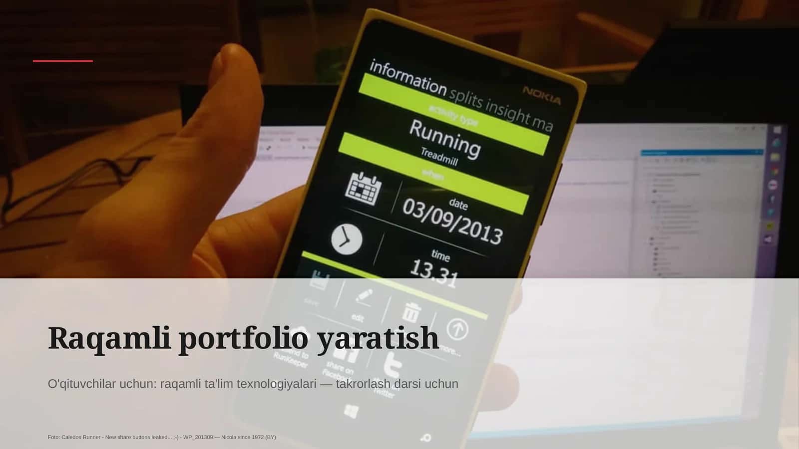 Raqamli portfolio yaratish