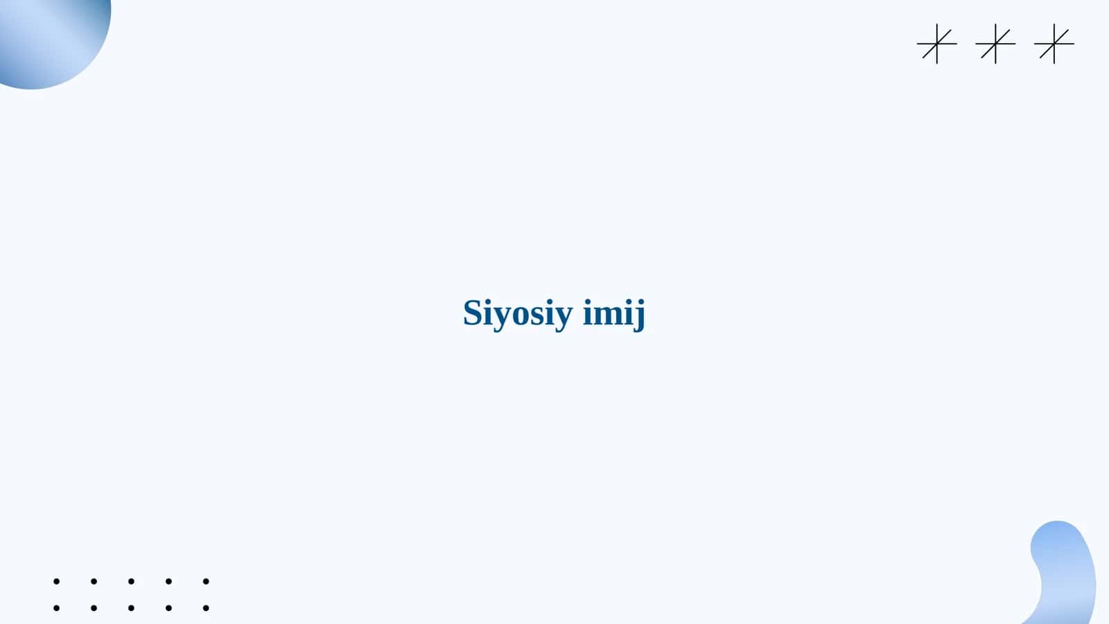 Siyosiy imij