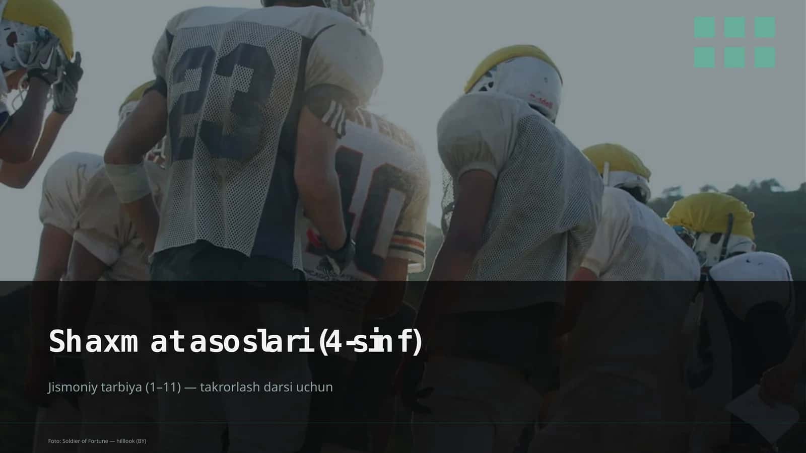 Shaxmat asoslari (4-sinf)