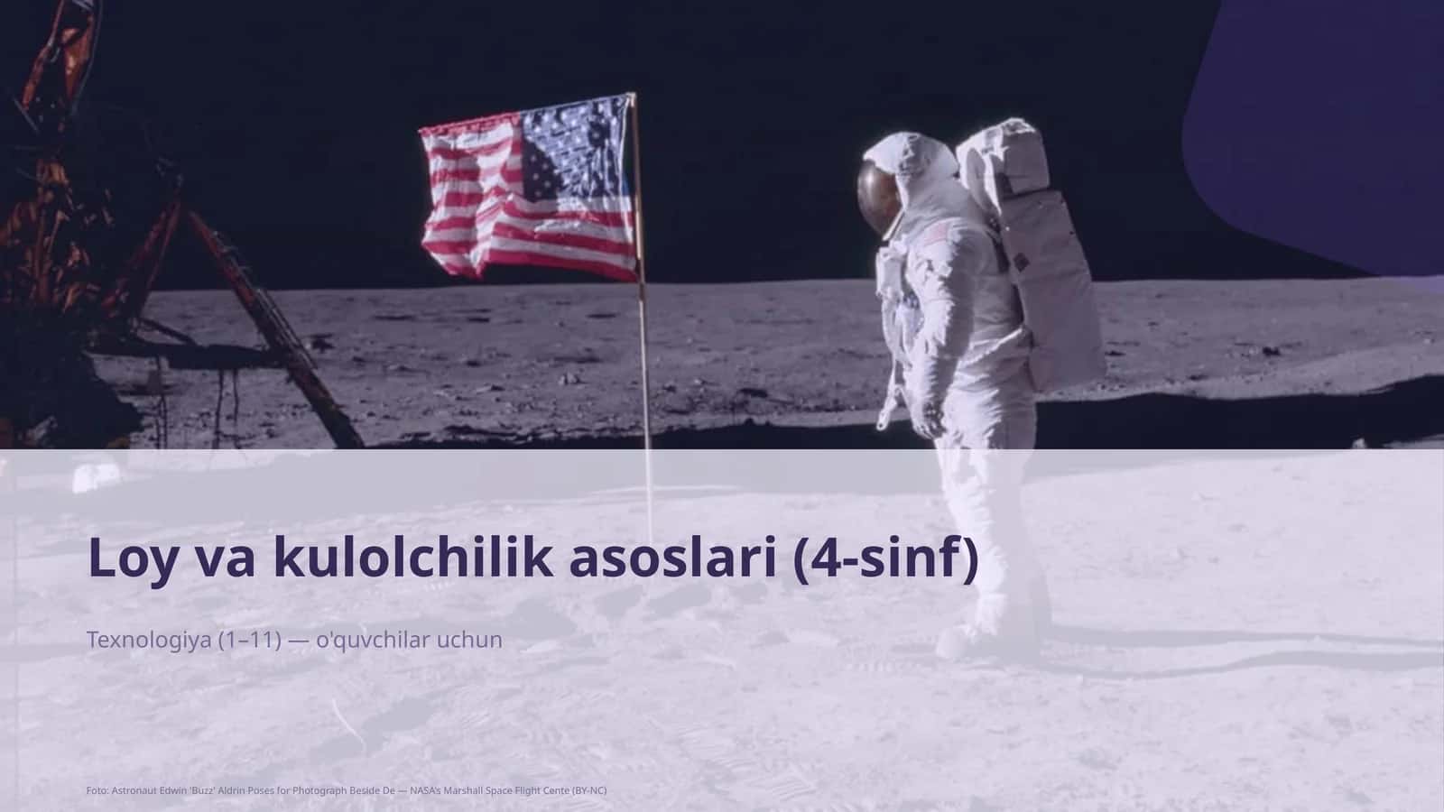 Loy va kulolchilik asoslari (4-sinf)