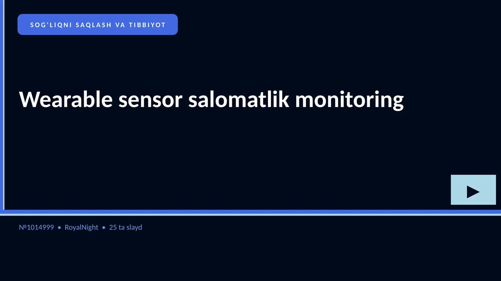 Wearable sensor salomatlik monitoring