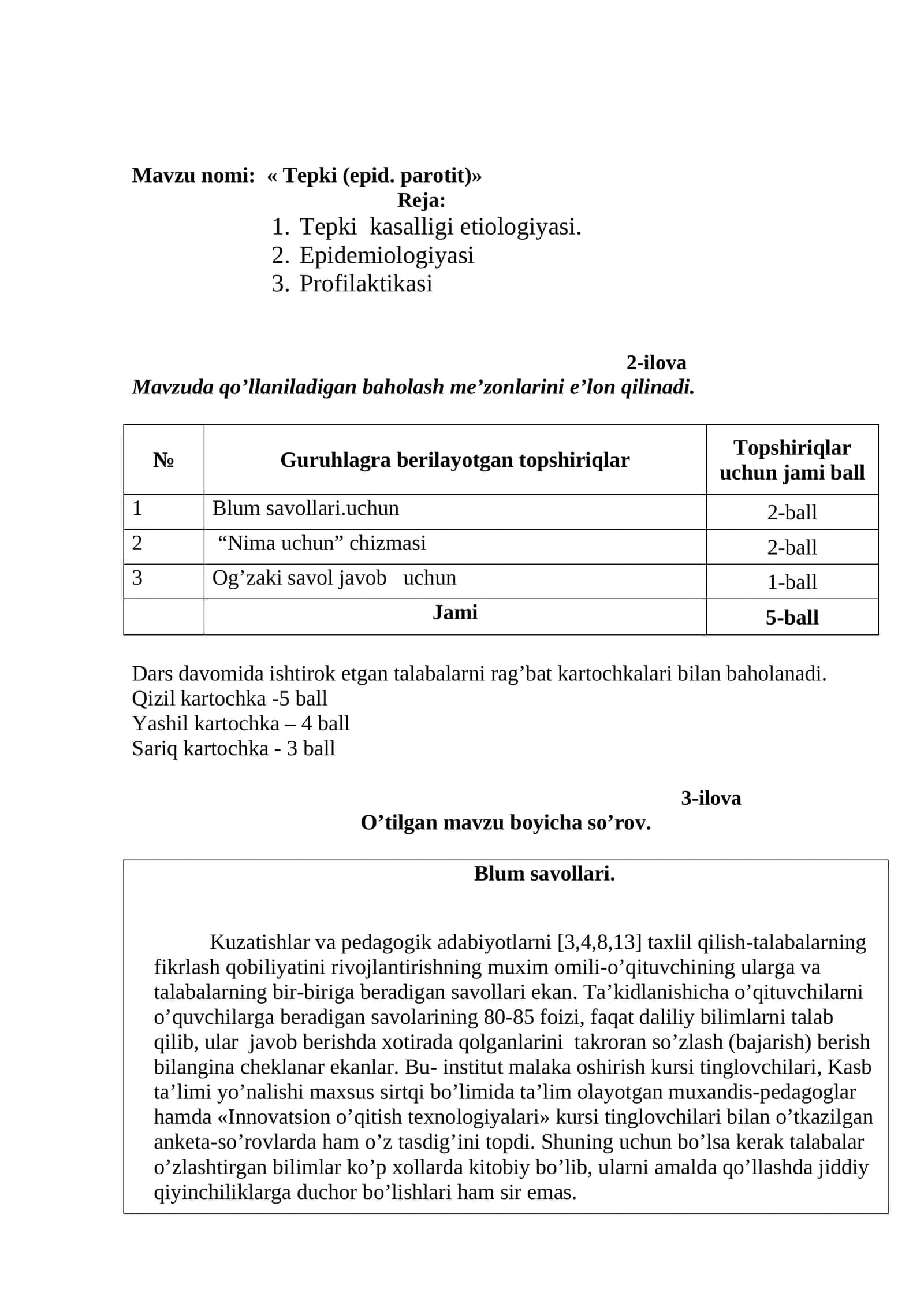 Tepki (epid. parotit)