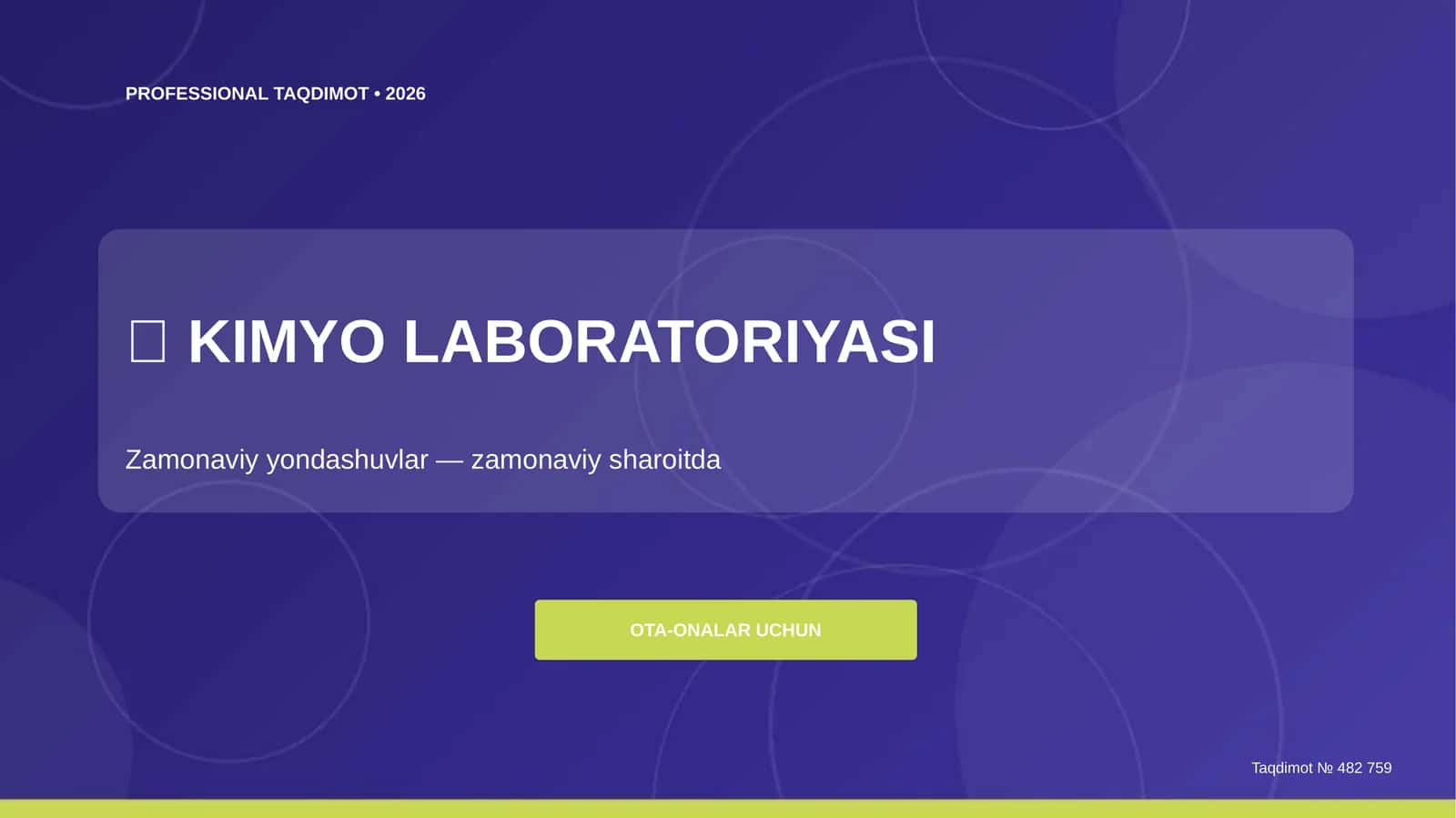KIMYO LABORATORIYASI