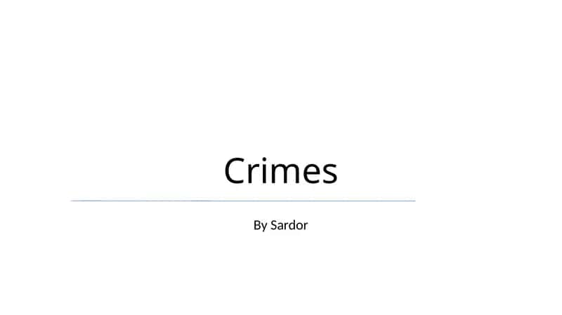 Crimes