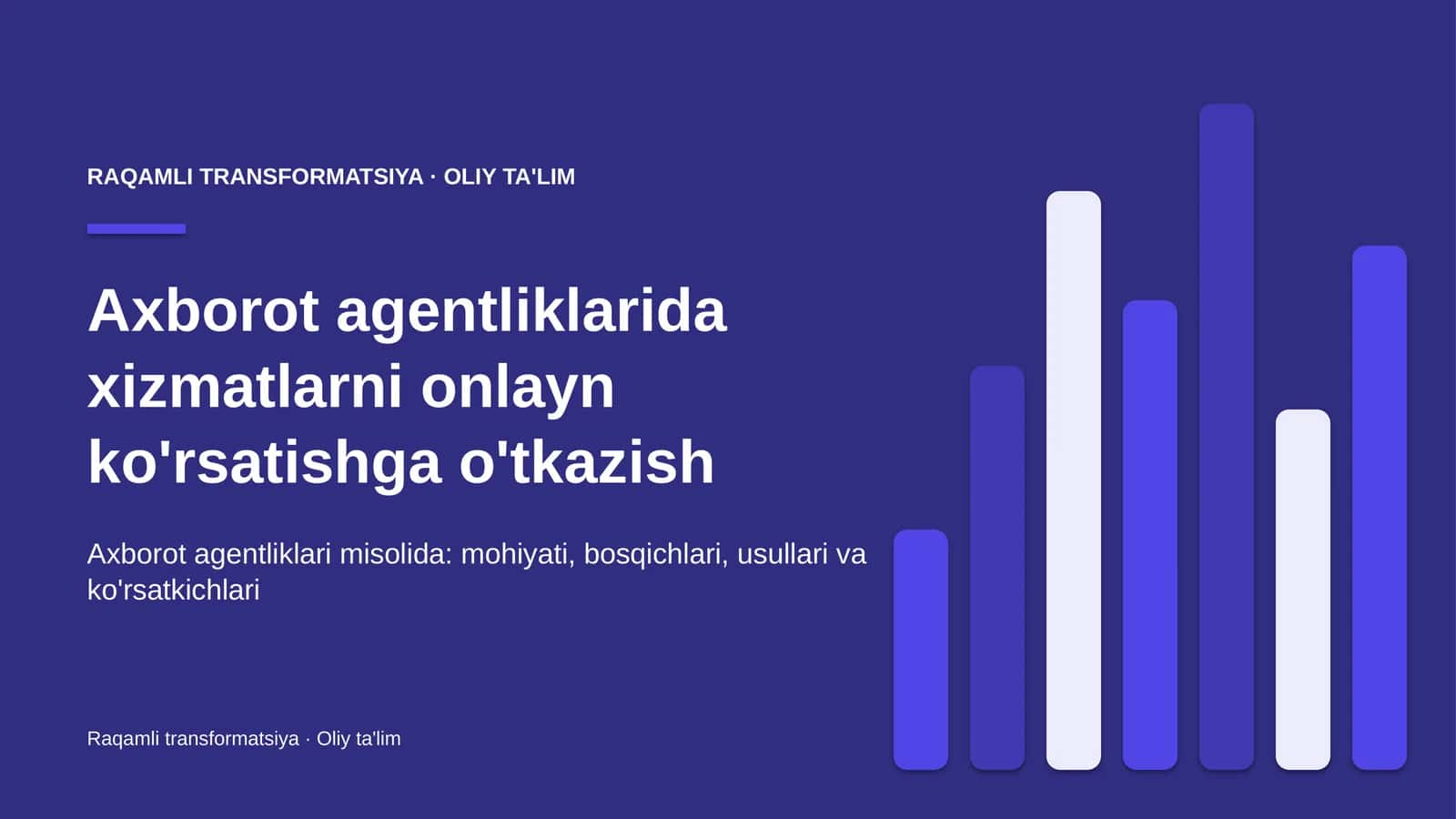axborot agentliklarida xizmatlarni onlayn ko'rsatishga o'tkazish 9242