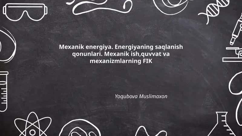 Mexanik energiya