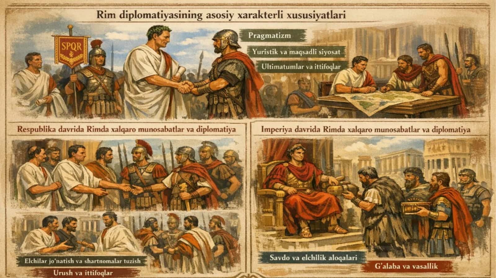 Qadimgi Rimda xalqaro munosabatlar va diplomatiya