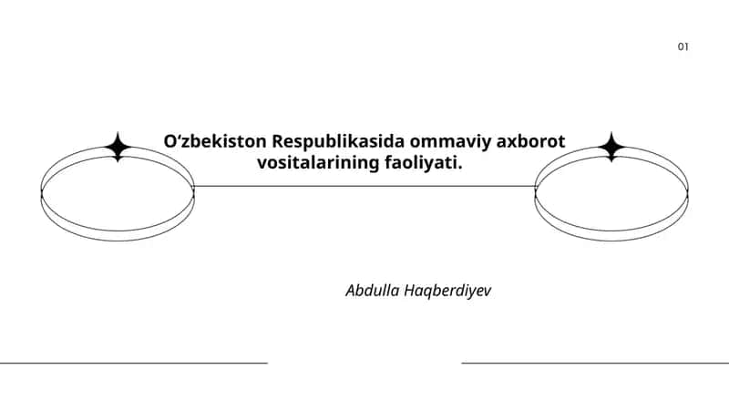 O‘zbekiston Respublikasida ommaviy axborot vositalarining faoliyati. Abdulla Haqberdiyev
