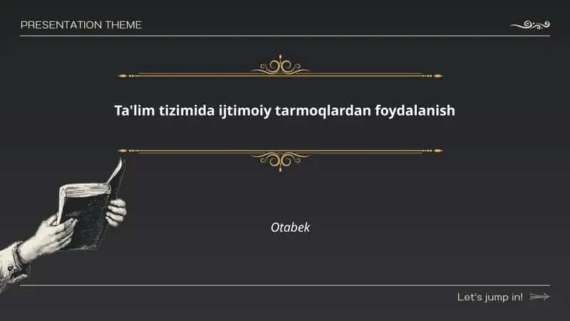 Ta'limda ijtimoiy tarmoqlardan foydalanish
