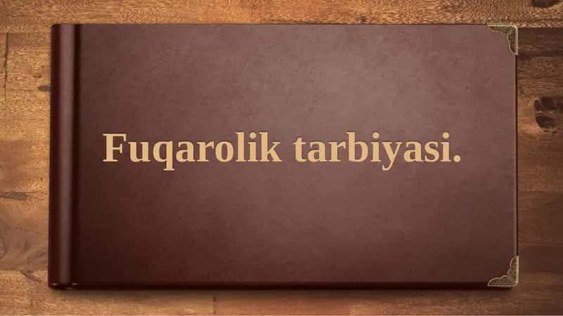 Fuqarolik Tarbiyasi