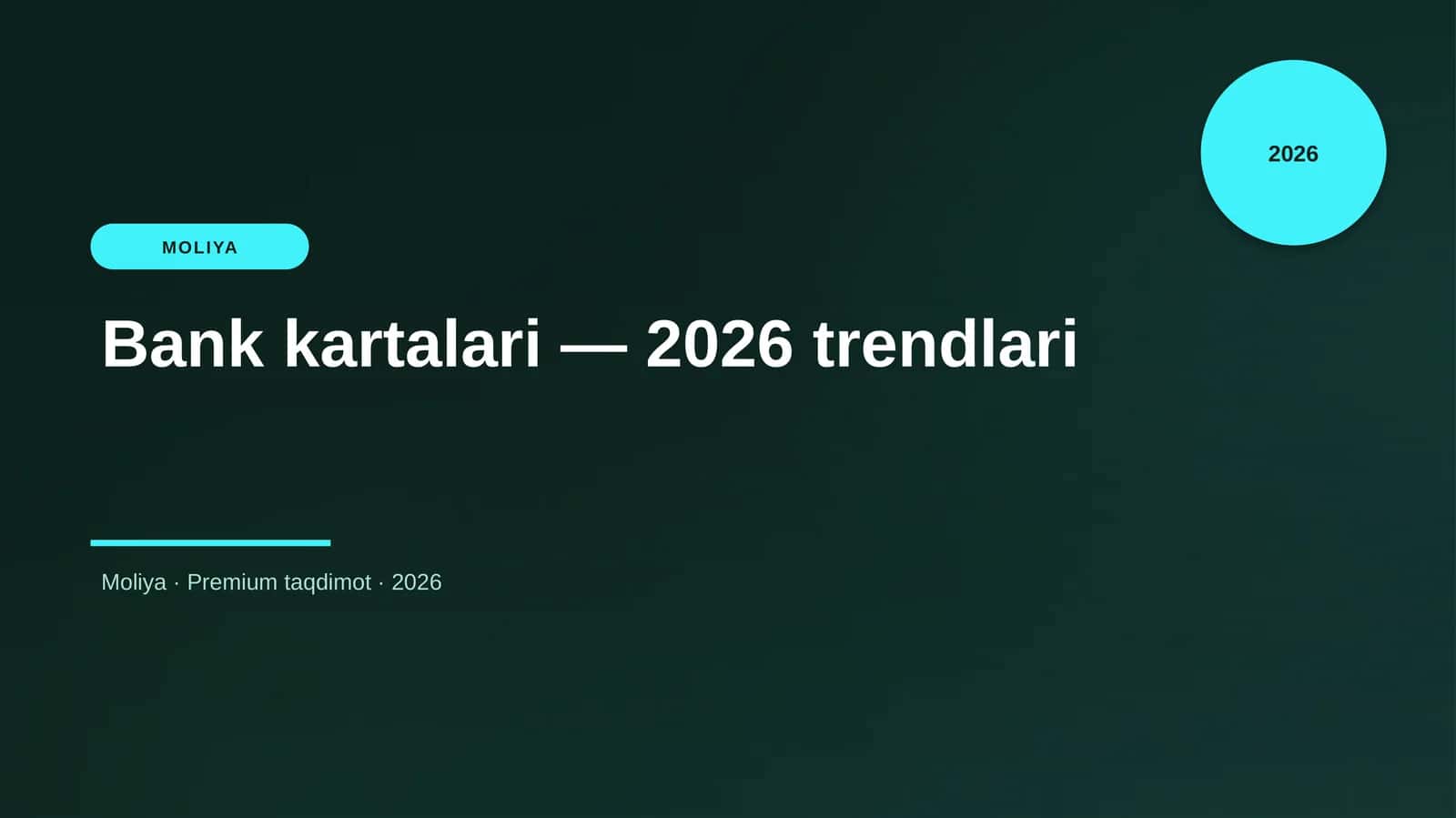 Bank kartalari — 2026 trendlari