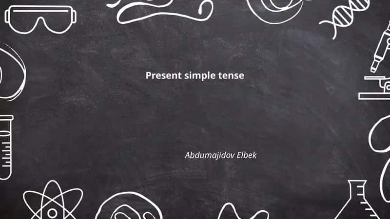 Present simple tense
