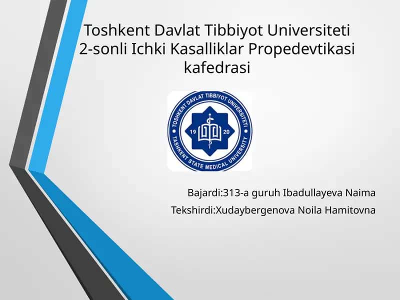 Spirometriya o’lchash usuli haqida