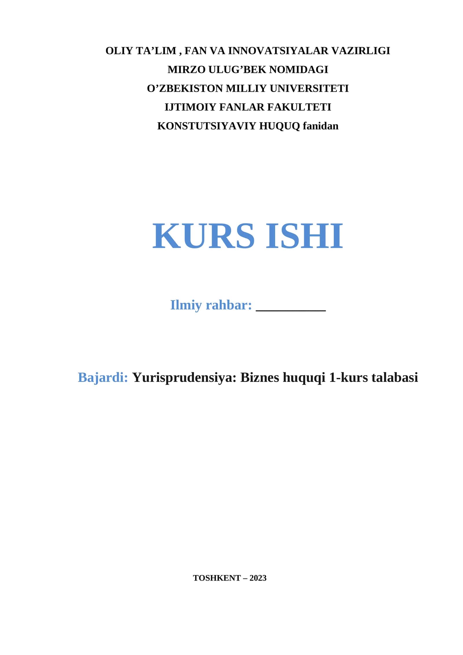 KURS ISHI