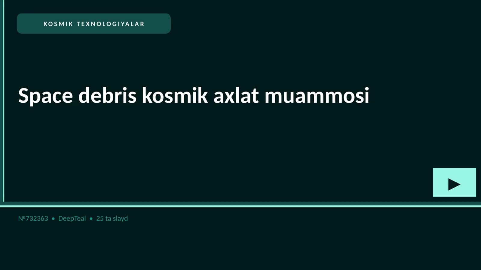 KOSMIK TEXNOLOGIYALAR