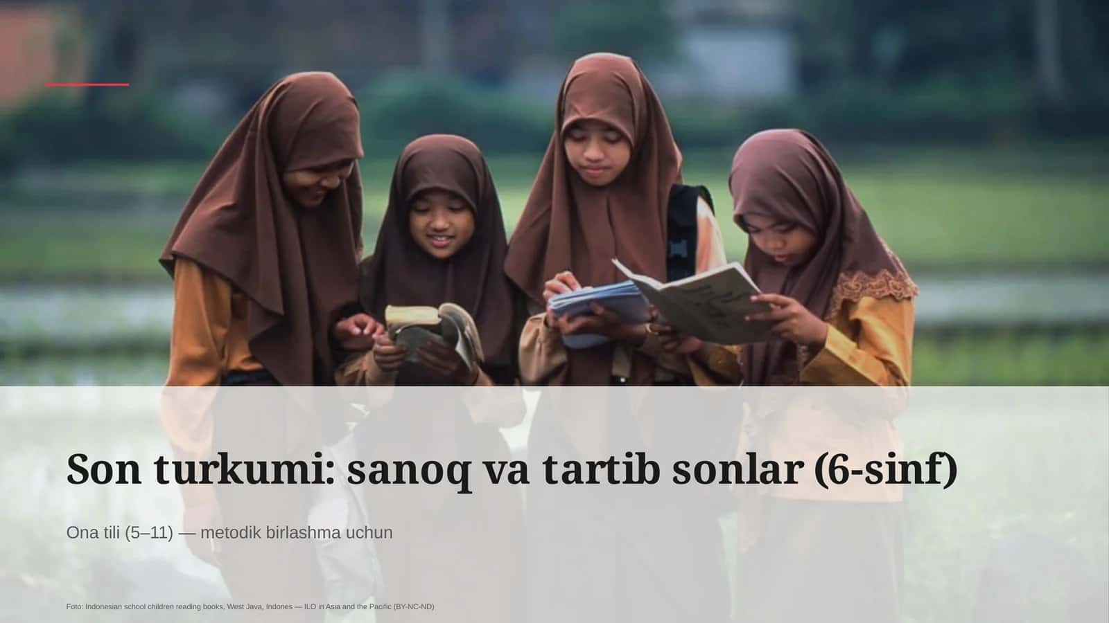 Son turkumi: sanoq va tartib sonlar (6-sinf)
