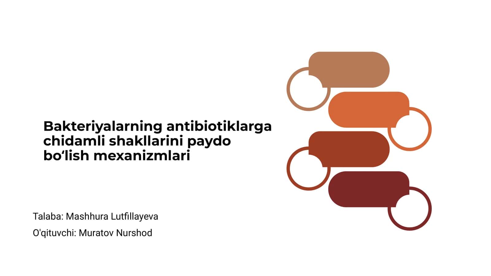 Bakteriyalarning antibiotiklarga chidamli shakllarini paydo boʻlish mexanizmlari