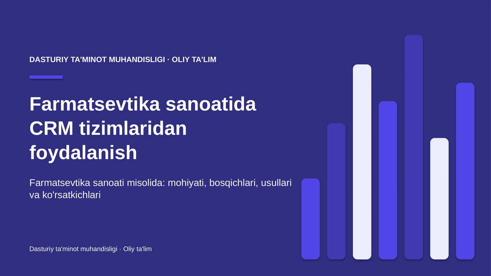 Farmatsevtika sanoatida CRM tizimlaridan foydalanish