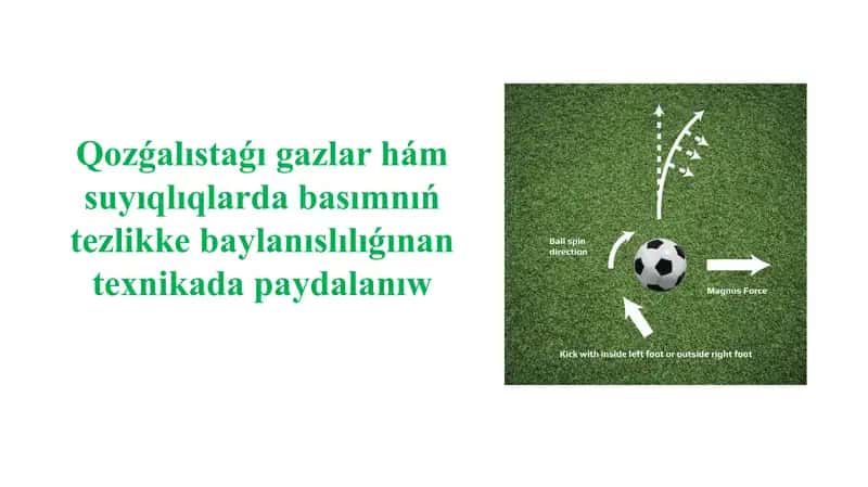 Qozǵalıstaǵı gazlar hám suyıqlıqlarda basımnıń tezlikke baylanıslılıǵınan texnikada paydalanıw_5E