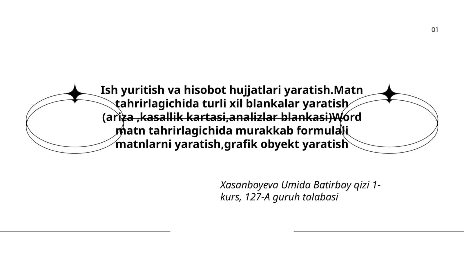 Ish yuritish va hisobot hujjatlari