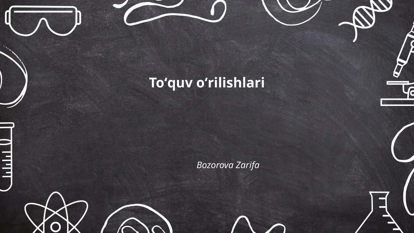 Toʻquv oʻrilishlari