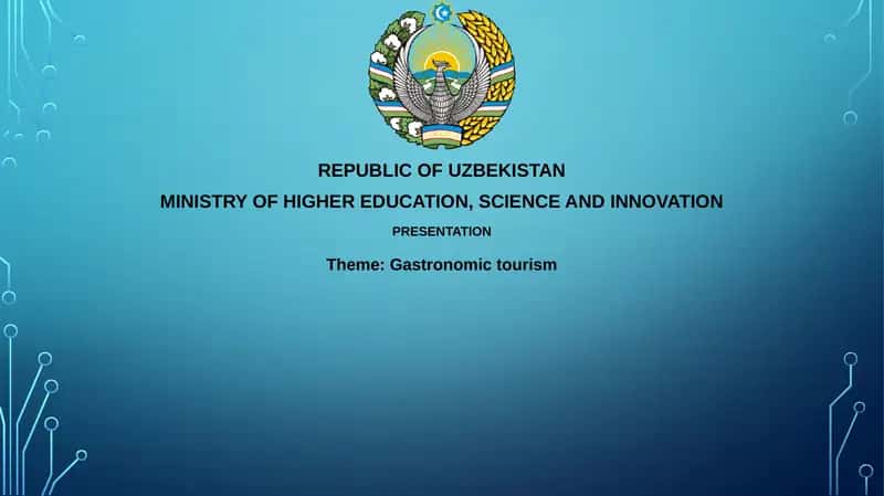 Gastronomic Tourism Presentation
